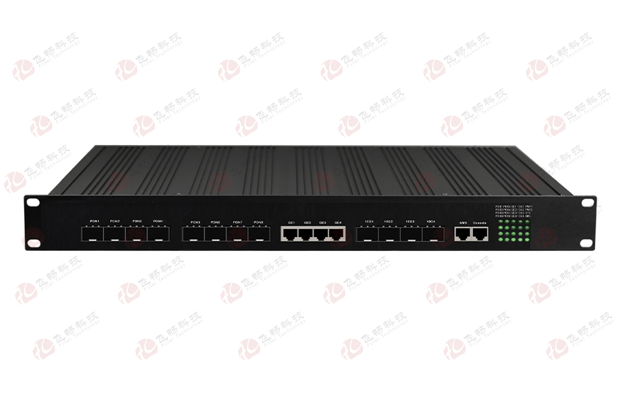 91AV看片入口科技-8口EPON光+4路千兆电+4路万兆光   EPON OLT