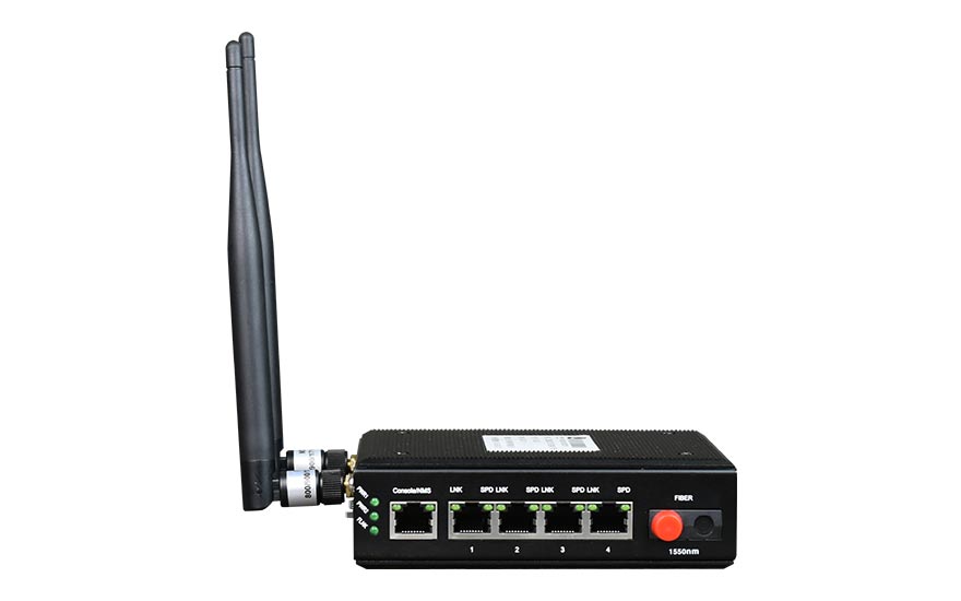 91AV看片入口科技-光纤-wifi备份型-4百兆电口+1路百兆光口 工业轨式 九一免费看片软件