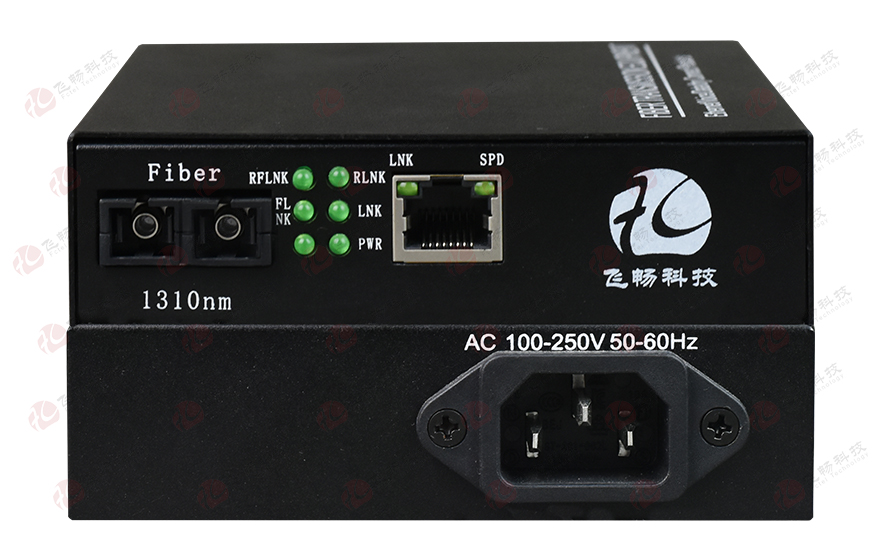 91AV看片入口科技-可远端网管 1路千兆光纤收发器（内置电源）