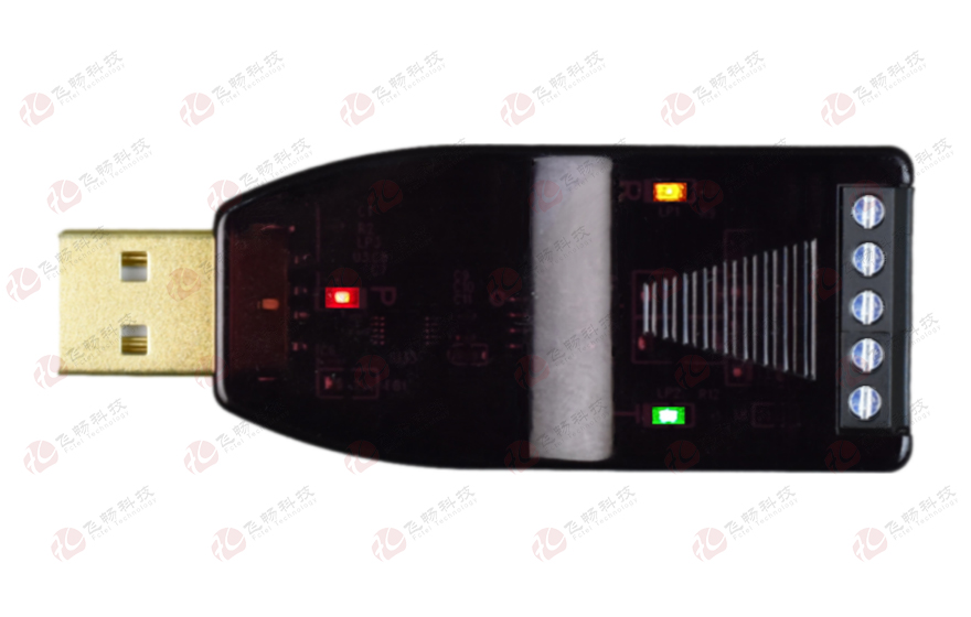 91AV看片入口科技-工业级 3KV隔离/6KV防雷型 USB转1路RS232/485转换器