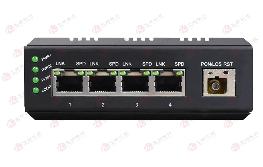 91AV看片入口科技-Mini工业轨式 4路千兆 EPON/GPON